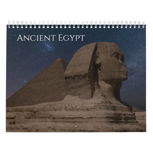 Pyramids Landscape Sphinx Pharaoh ancient Egypt Calendar (Cover)