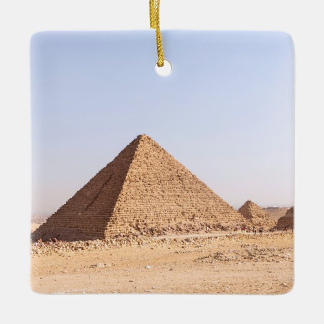 Pyramids of Egypt Ceramic Ornament (Front)