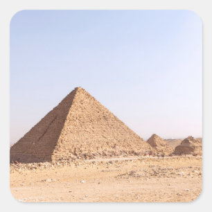 Pyramids of Egypt Coffee Mug Square Sticker