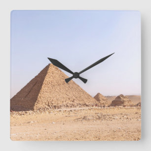 Pyramids of Egypt Coffee Mug Square Wall Clock