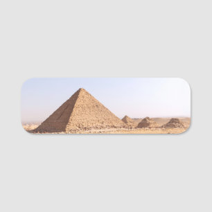 Pyramids of Egypt Name Tag