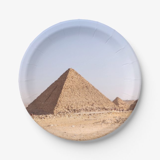 Pyramids of Egypt   Paper Plate (Front)