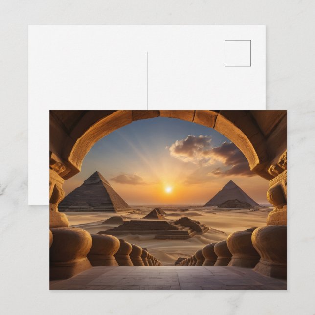 Pyramids of Egypt  Postcard (Front/Back)