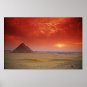 Pyramids of Egypt Through the Stargate Poster
