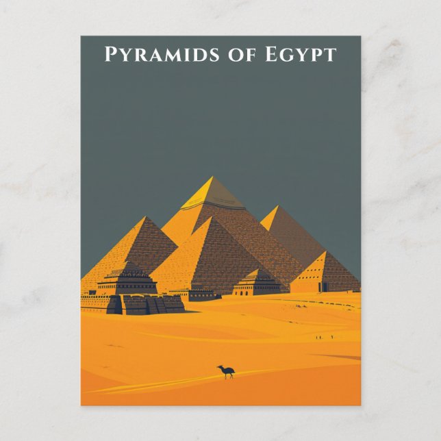 Pyramids of Egypt Travel Ancient Wonders Postcard (Front)