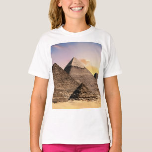 pyramids of giza Ancient Egypt Desert landscape T-Shirt