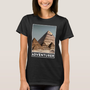 Pyramids of Giza Cairo Egypt Adventurer T-Shirt