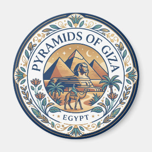 Pyramids of Giza Egypt Magnet