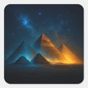 Pyramids of Giza Night Glow Sticker
