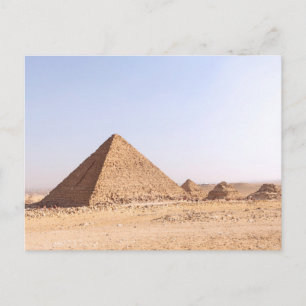 Pyramids of Giza Photography Announcement Postcard