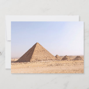 Pyramids of Giza Photography Invitation