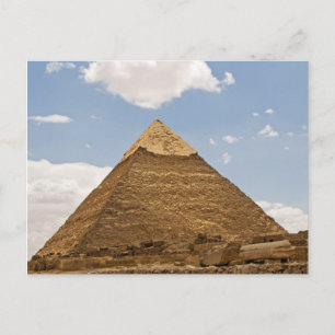 Pyramids of Giza Photography Postcard