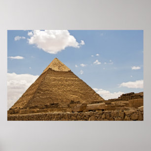 Pyramids of Giza Photography Poster