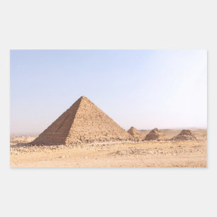 Pyramids of Giza Photography Rectangular Sticker