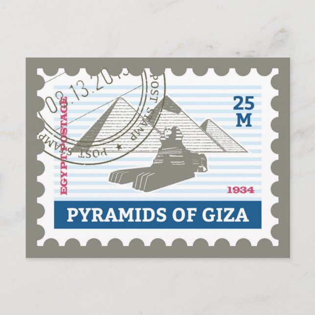 Pyramids of Giza Postcard (Front)