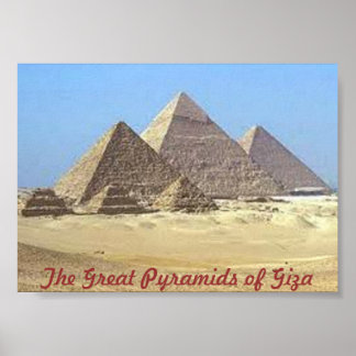 Pyramids of Giza Poster