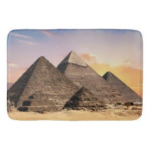 Pyramids Of Giza Travel Egypt Photo Bath Mat