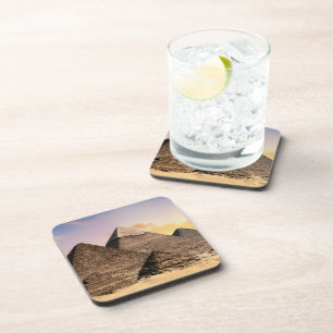 Pyramids Of Giza Travel Egypt Photo Coaster