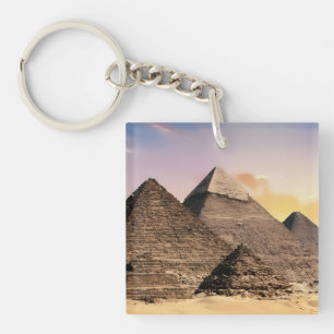 Pyramids Of Giza Travel Egypt Photo Key Ring