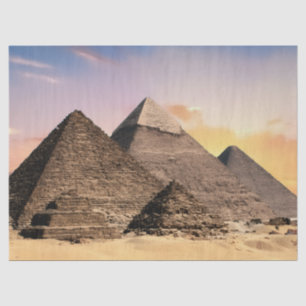 Pyramids Of Giza Travel Egypt Photo Tissue Paper