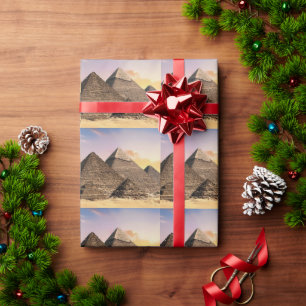 Pyramids Of Giza Travel Egypt Photo Wrapping Paper
