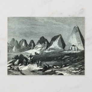 Pyramids of Meroe, on the Nile Postcard