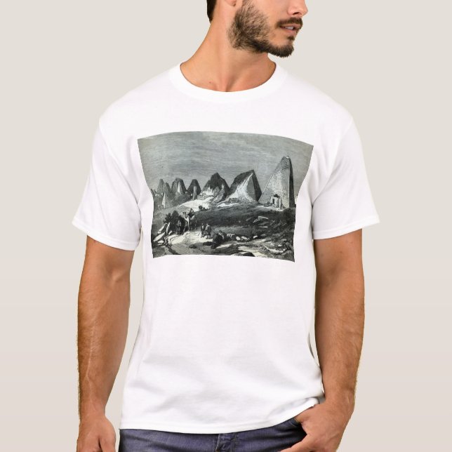 Pyramids of Meroe, on the Nile T-Shirt (Front)
