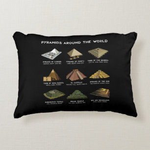 Pyramids Of The World Archaeology Civilisations Decorative Cushion