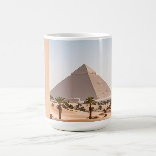 Pyramids & Palm Trees Coffee Mug (Center)