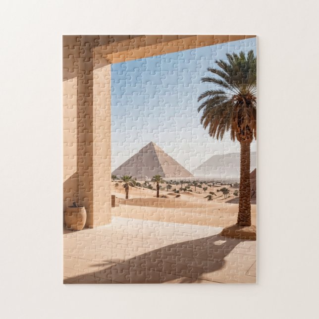 Pyramids & Palm Trees Jigsaw Puzzle (Vertical)