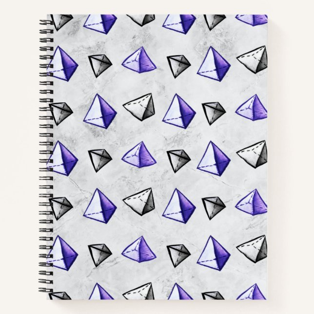 Pyramids Pattern Geometry Math Teacher Notebook (Front)