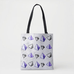 Pyramids Pattern Geometry Math Teacher Tote Bag