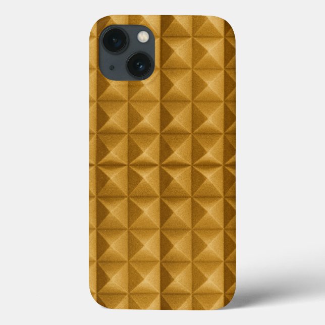 Pyramids, triangles golden texture. Case-Mate iPhone case (Back)