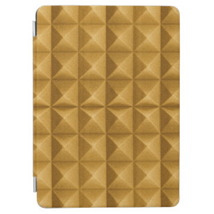 Pyramids, triangles golden texture iPad air cover