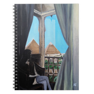 Pyramisa Hotel Painting by Alfred Fox Notebook