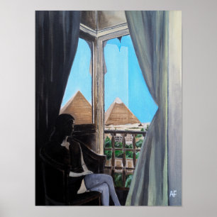 Pyramisa Hotel Painting by Alfred Fox Poster
