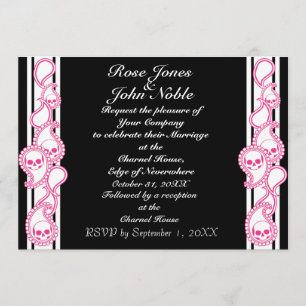 Pyre (Magenta) Wedding Invitation