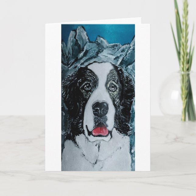 Pyrenean Mastiff Painting by Alfred Fox Card (Front)