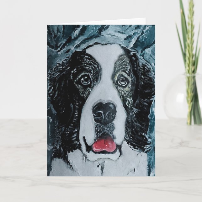 Pyrenean Mastiff Painting by Alfred Fox Card (Front)