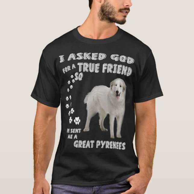 Pyrenean Mountain Dog Mum Dad Great Pyrenees T-Shirt (Front)