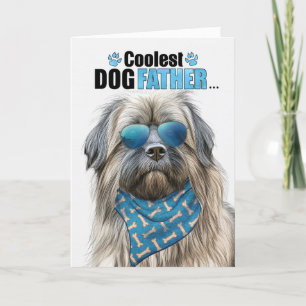 Pyrenean Shepherd Coolest Dad Ever Father's Day Holiday Card