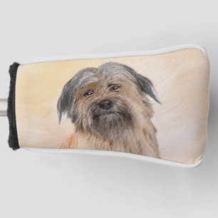 Pyrenean Shepherd Painting - Cute Original Dog Art Golf Head Cover