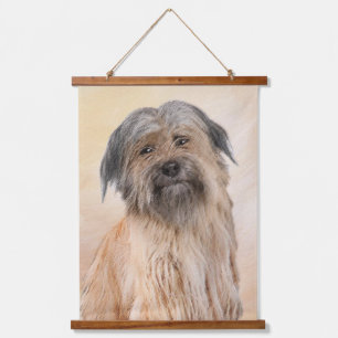 Pyrenean Shepherd Painting - Cute Original Dog Art Hanging Tapestry