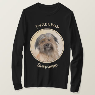 Pyrenean Shepherd Painting - Cute Original Dog Art T-Shirt