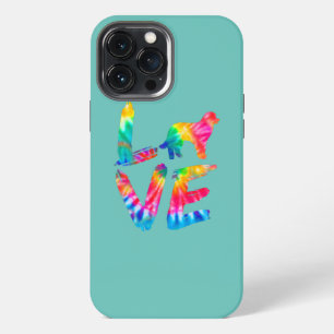 Pyrenean Shepherd Tie Dye Love Dog Mum Dad iPhone 13 Pro Max Case