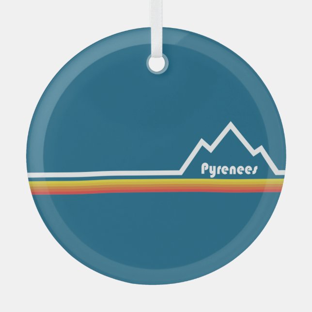 Pyrenees Glass Tree Decoration (Front)