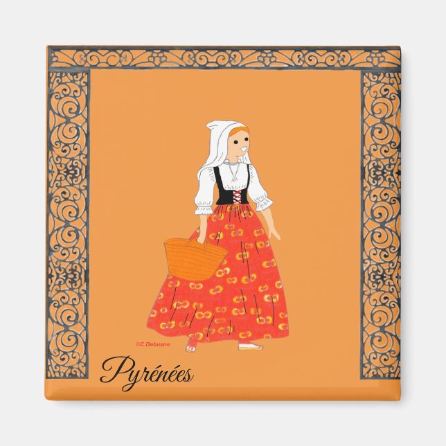 Pyrénées Orientales, France Magnet (Front)