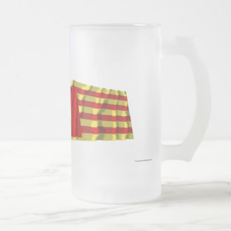 Pyrénées-Orientales, Languedoc-Roussillon & France Frosted Glass Beer Mug