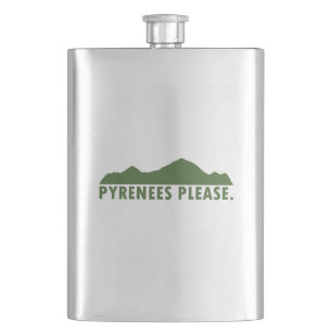 Pyrenees Please Hip Flask