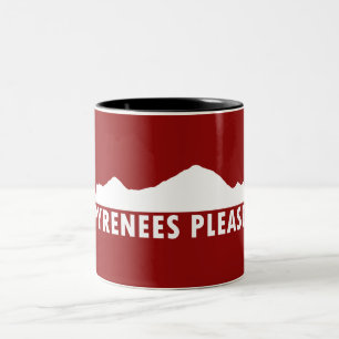 Pyrenees Please Two-Tone Coffee Mug